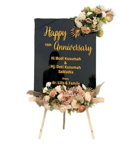 Papan Bunga Akrilik Kalibeber